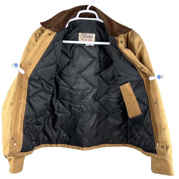Walls Mens 2XL Blizzard-Pruf Corduroy Collar Canvas Jacket Chore Coat USA Made - Picture 4 of 16